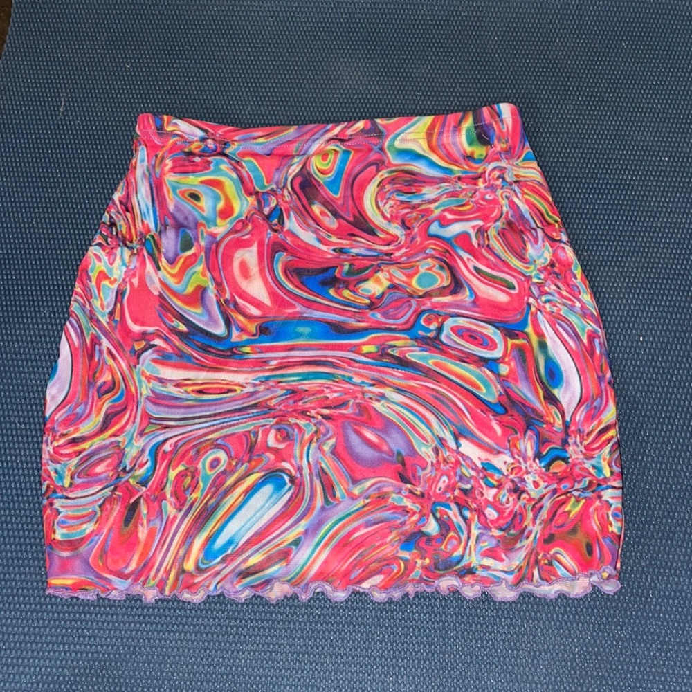 shein tie dye skirt